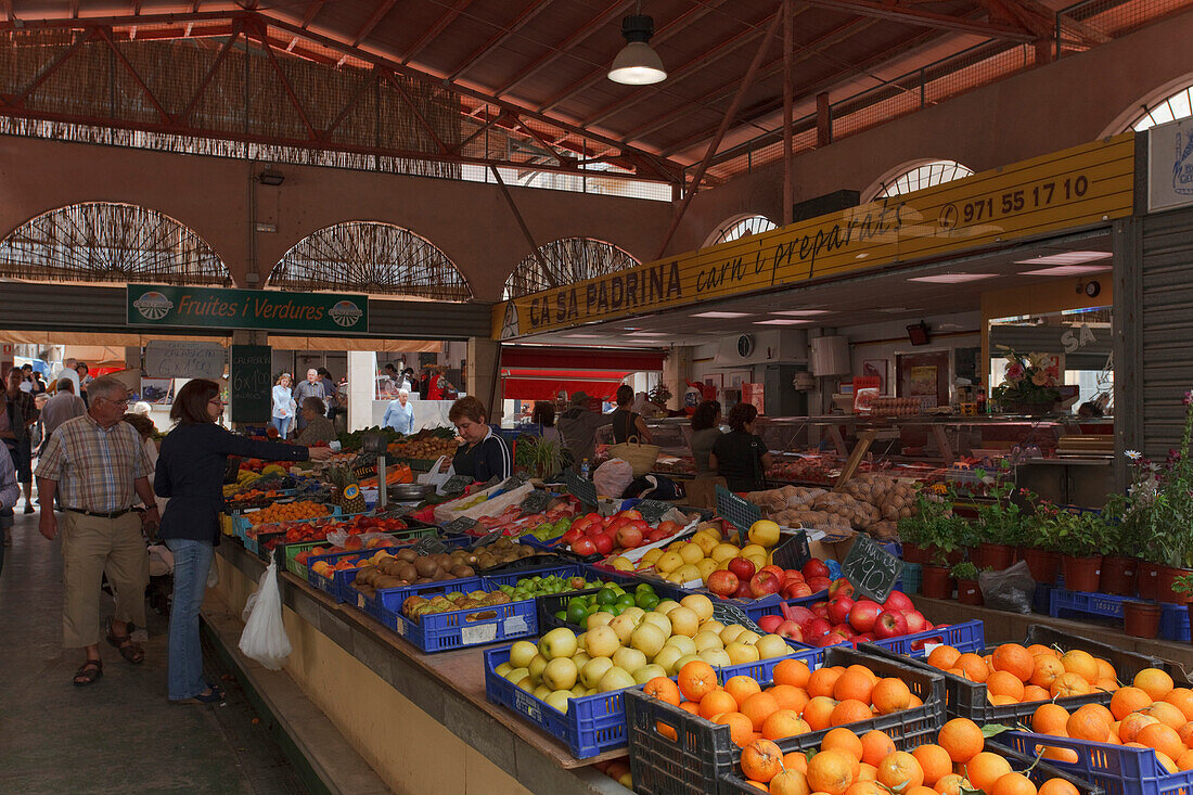 Wochenmarkt, Manacor, Mallorca, Balearen, Spanien, Europa