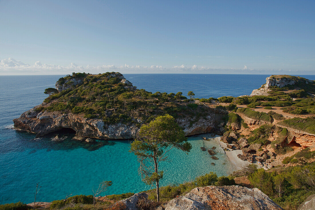 Calo  d es Moro, nearby Cala S Amonia, near Santanyi, Mallorca, Balearic Islands, Spain, Europe