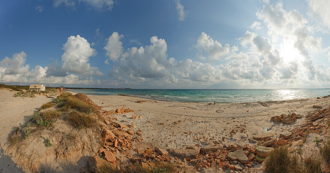 Es Trenc, Playa, Strand, bei Colonia de Sant Jordi, Mallorca, Balearen, Spanien, Europa