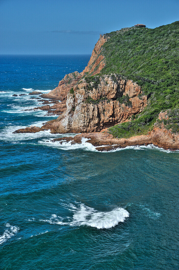Cliffs by the sea, the Heads, Knysna Lagoon, Garden Route, South Africa