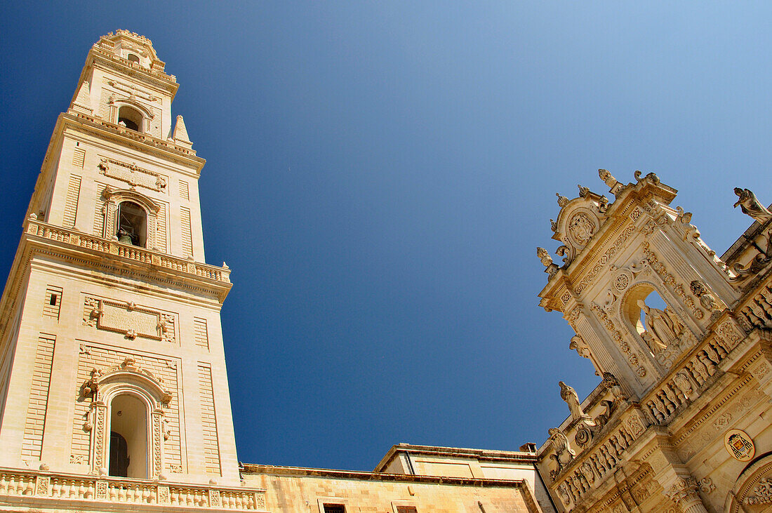 Duomo di Lecce Cathedral and bell tower, Piazza del Duomo, Lecce, Puglia, Italy