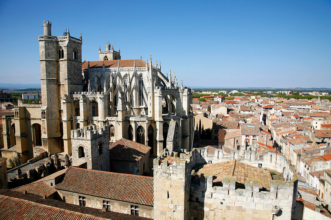 France, Languedoc-Roussillon, Aude, Narbonne, Saint-Just and Saint-Pasteur cathedral
