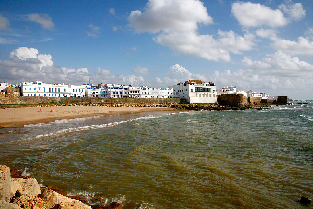 Africa, Maghreb, North africa,Morocco, Asilah (region of Tangier-Tetouan), medina and  portuguese walls