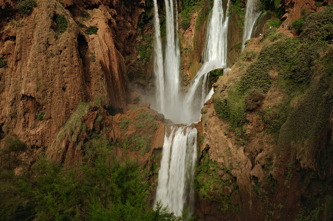 Wasserfall bei Ouzoud, Hoher Atlas, Marokko, Afrika