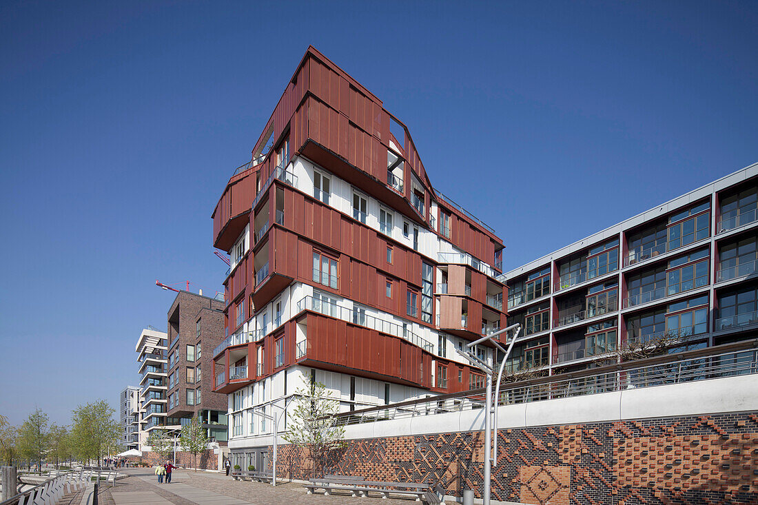 Wohn- und Geschäftsgebäude, HafenCity, Hamburg, Deutschland