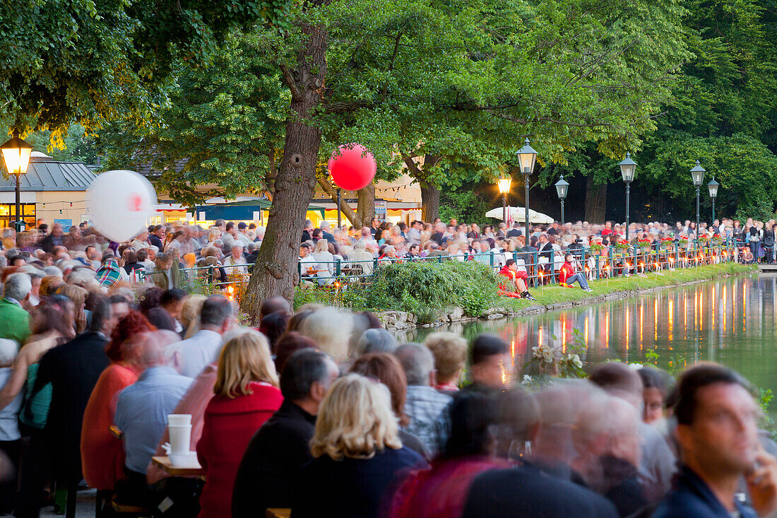 Rose festival in Dobelhoff Park, Baden bei Wien, Lower Austria, Austria