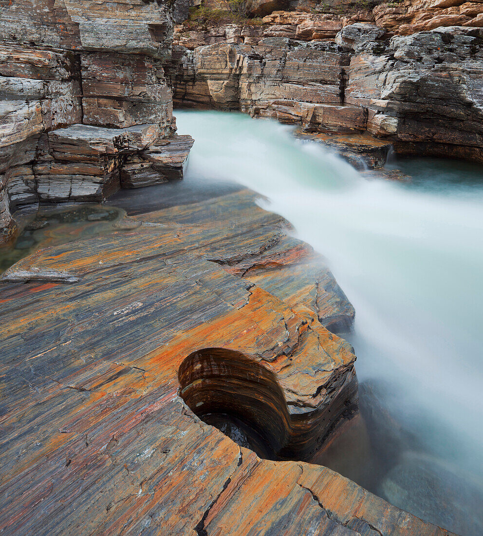 River in the Abisko gorge, Abisko National Park, Lappland, Sweden