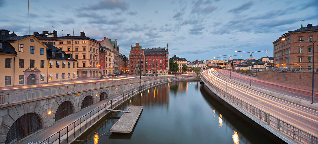 Riddarholmskanalen durch die Altstadt von Stockholm, Gamla Stan, Stockholm, Schweden