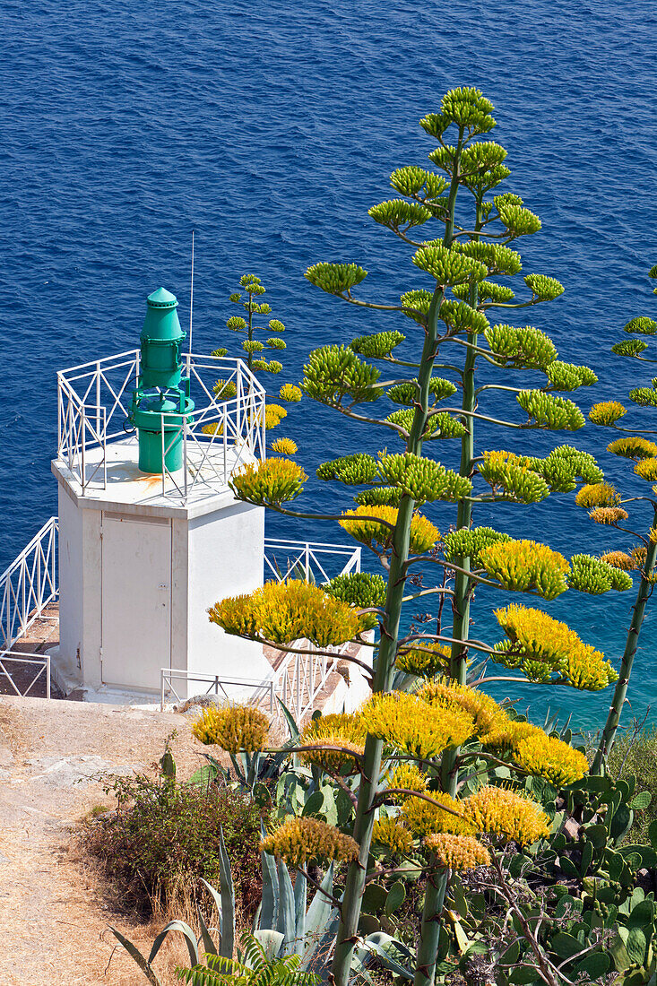 Lighthouse outpost on the foot of the Citadelle, Calvi, Corsica, France