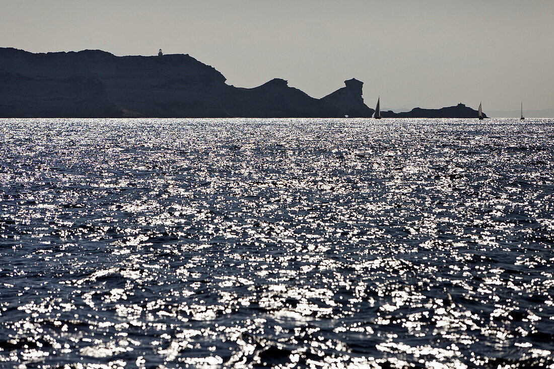 Kreidefelsen, Ostküste, Bonifacio, Korsika, Frankreich