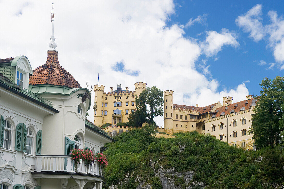 Schloss Hohenschwangau, Schwangau, Allgäu, Bayern, Deutschland