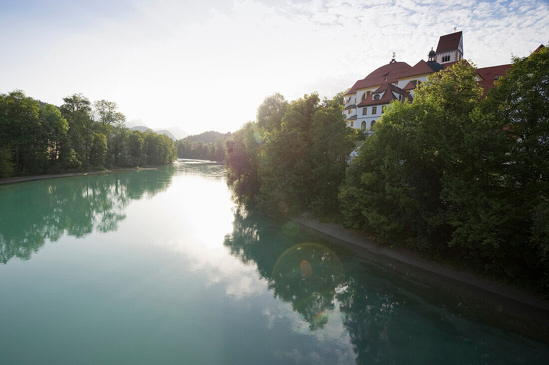 Lech river, Fuessen, Allgaeu, Bavaria, Germany