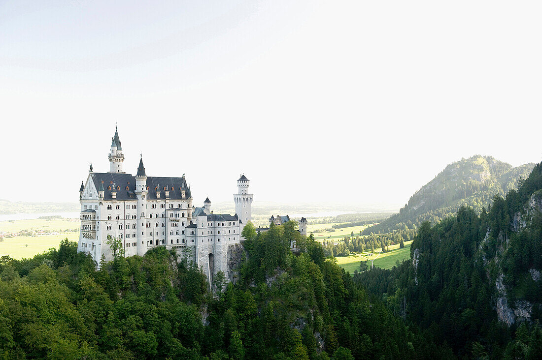 Schloss Neuschwanstein, Schwangau bei Füssen, Allgäu, Bayern, Deutschland