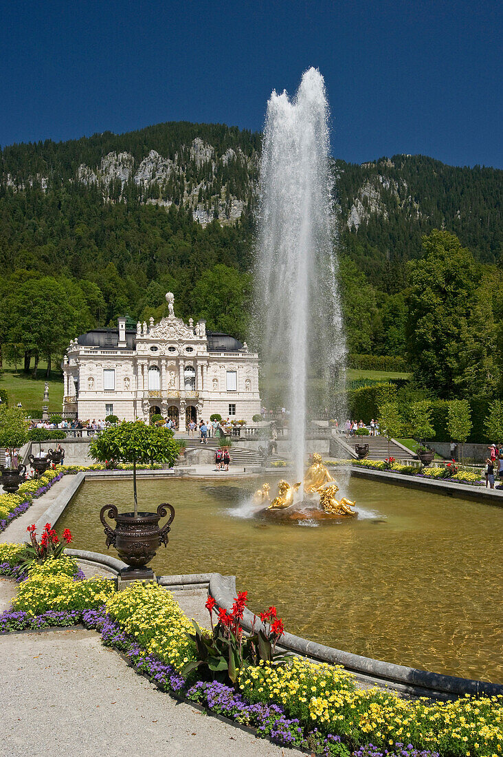 Schloss Linderhof, Ettal, Bayern, Deutschland