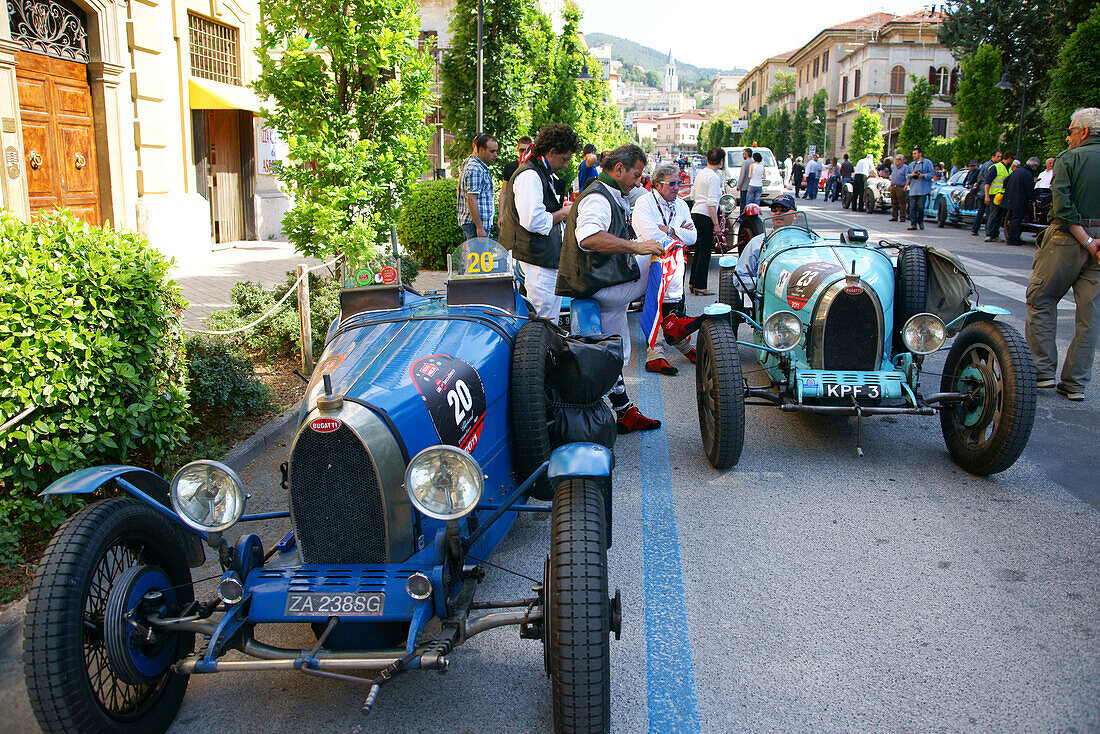 Veteran cars at a racing, Spoleto, Umbria, Italy, Europe