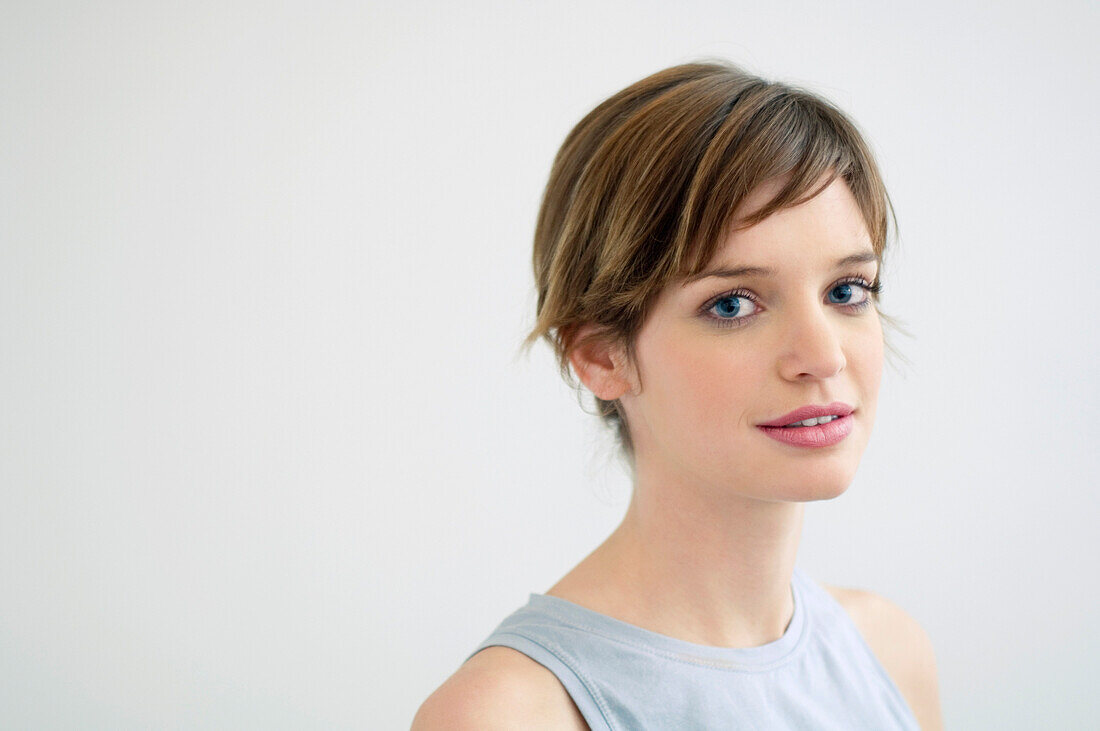 Portrait of a young woman smiling