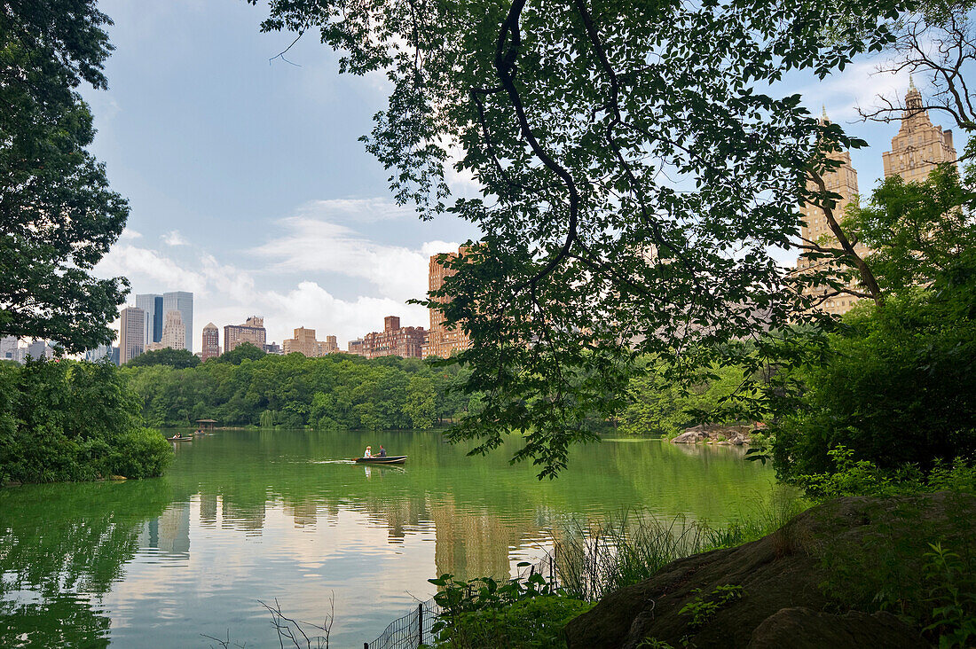 The Lake, See im Central Park, Manhattan, New York, USA, Amerika