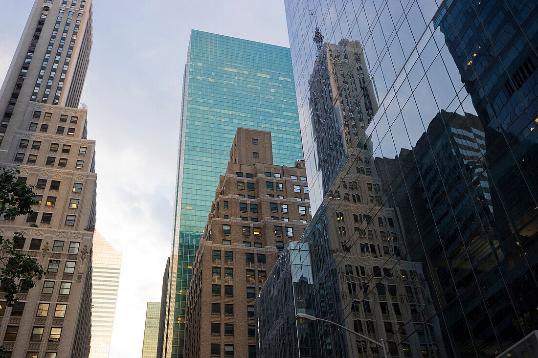 High rise buildings at Park Avenue, Manhattan, New York, USA, America