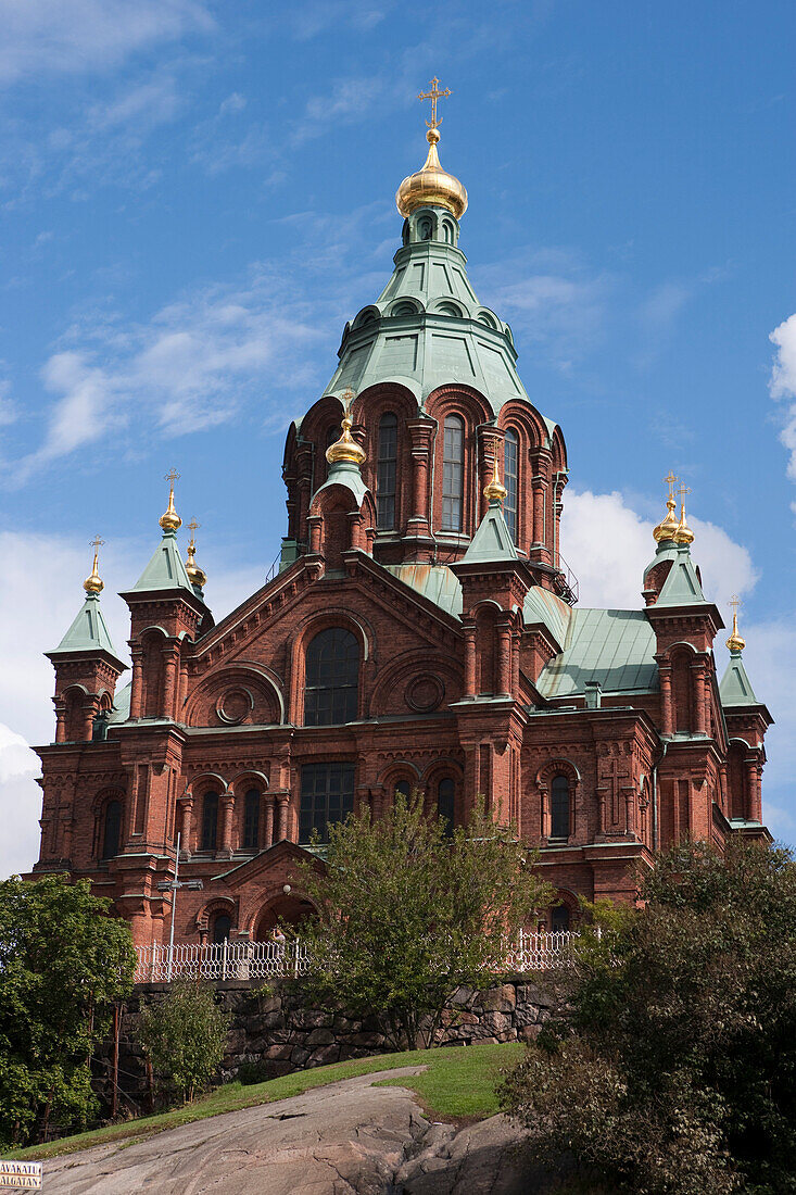 Uspenski Cathedral, architect Alexey Gornostaev, Helsinki, Southern Finland, Finland