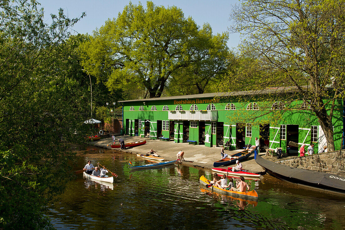 Bootshaus an der Alster, Hansestadt Hamburg, Deutschland