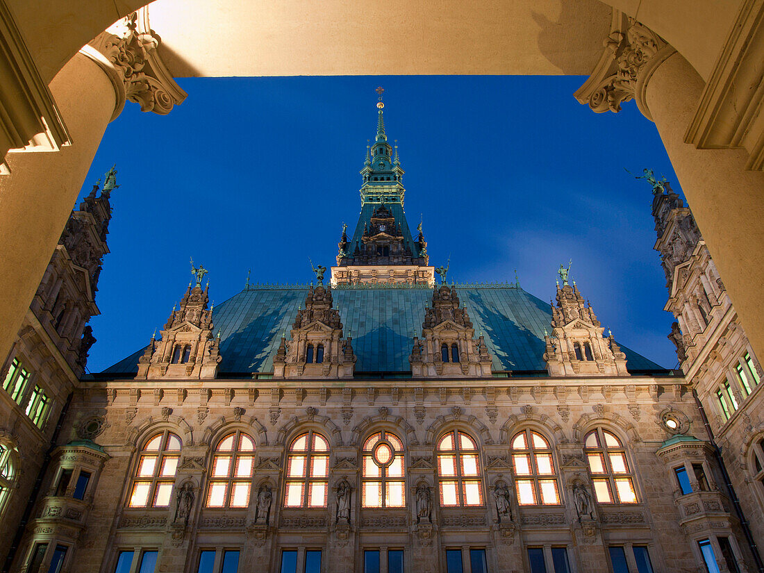 Rathaus, Hansestadt Hamburg, Deutschland