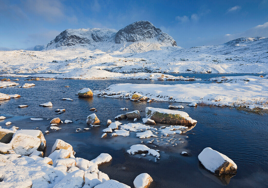 Winterlandschaft, Hardangervidda Nationalpark, Hordaland, Norwegen