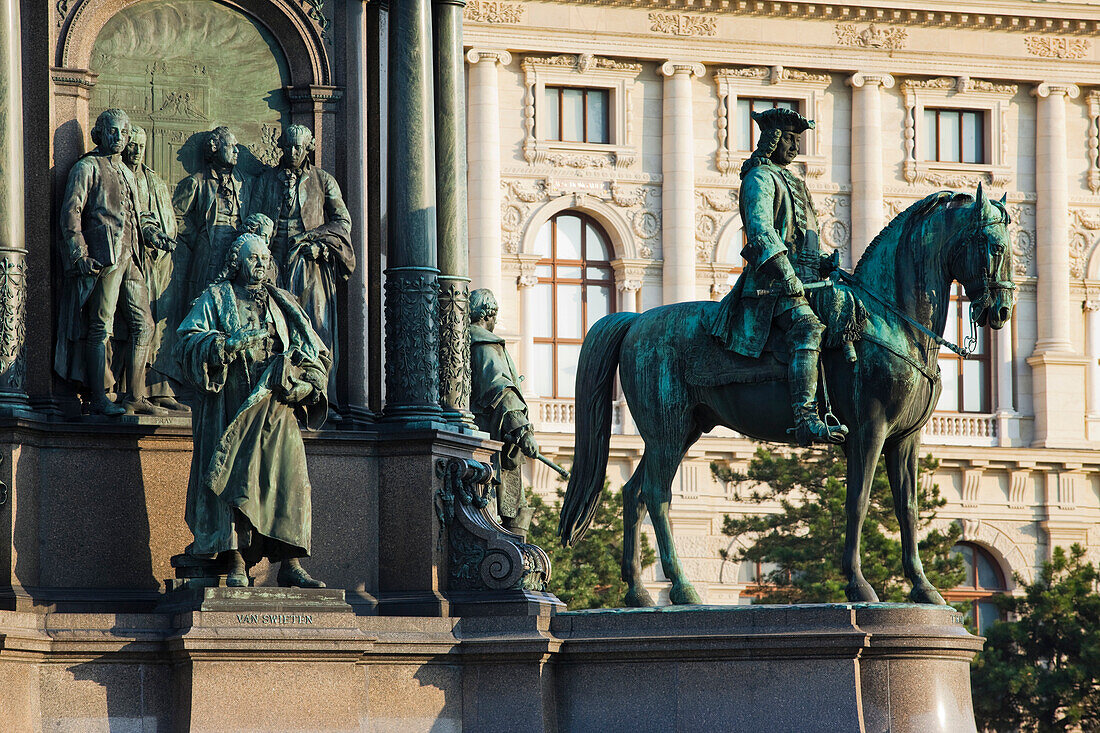 Museum of Fine Arts with Statue of Maria Theresa, Vienna, Austria