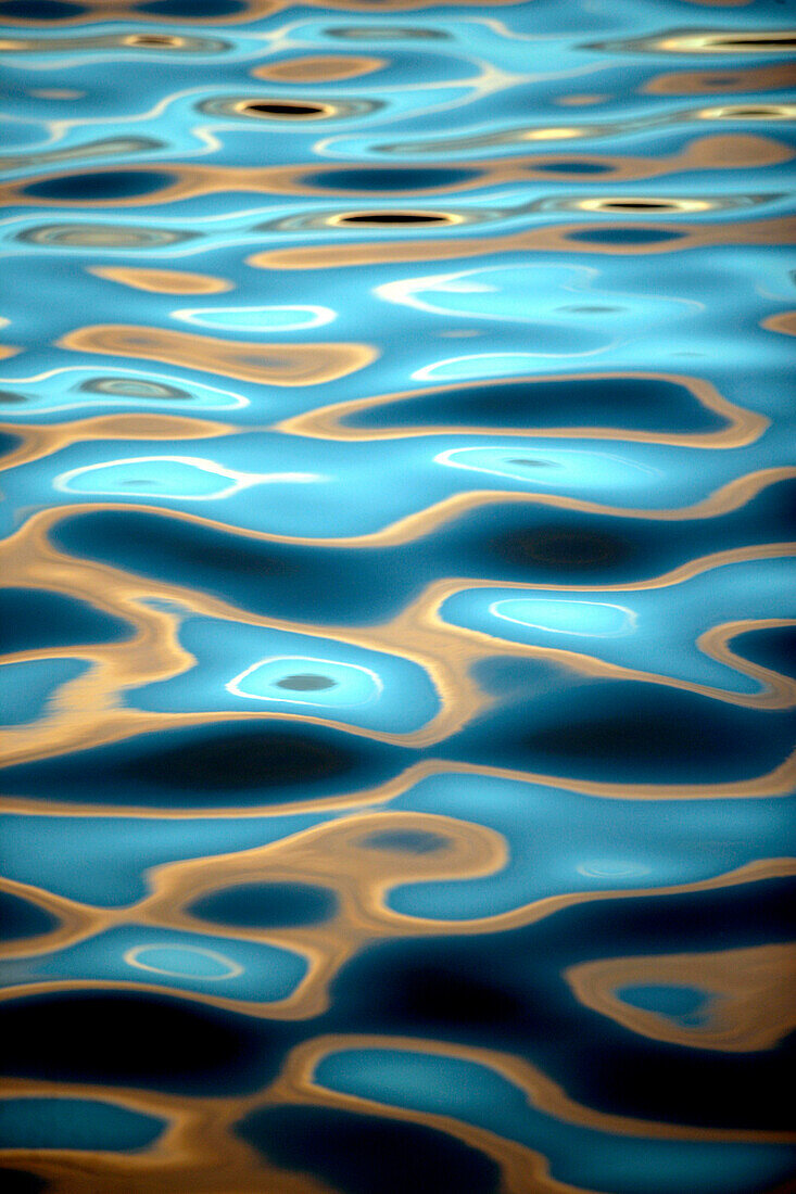 Abstract patterns on the ocean, close up, England
