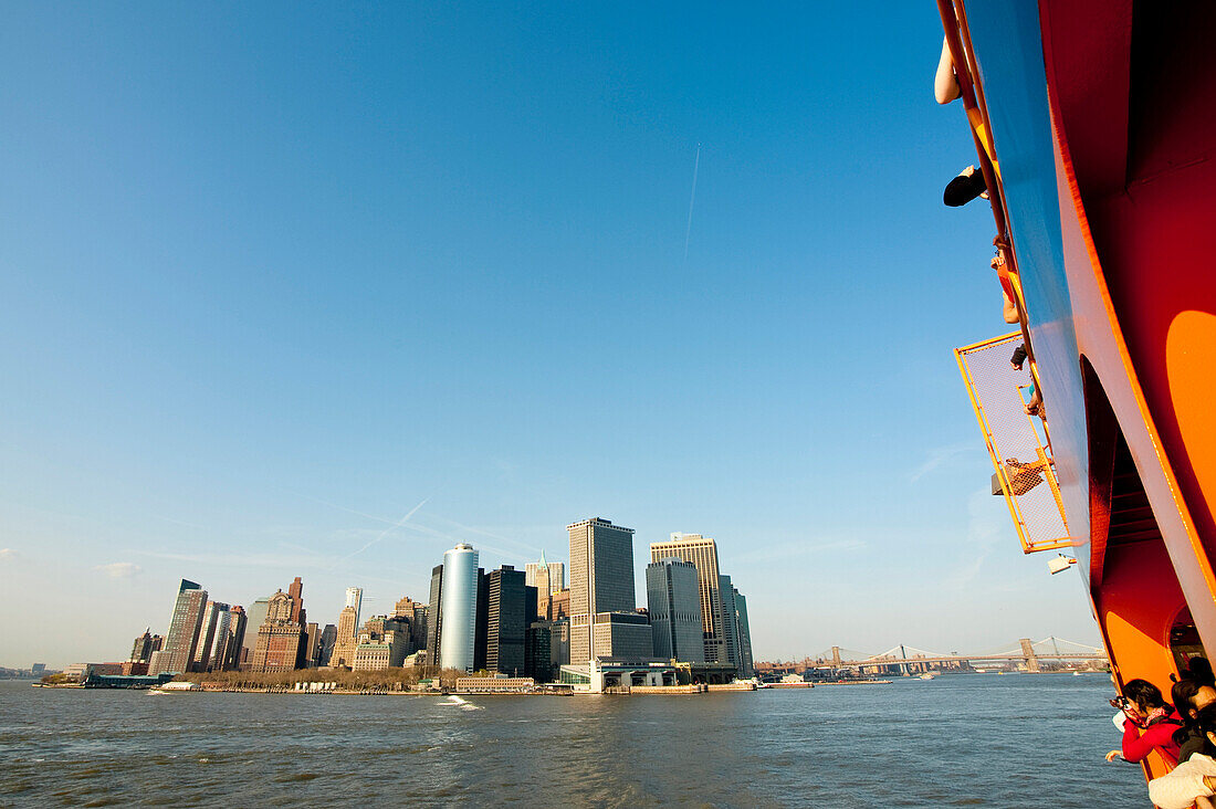 Views Of Manhattan From The Staten Island Ferry, New York, USA