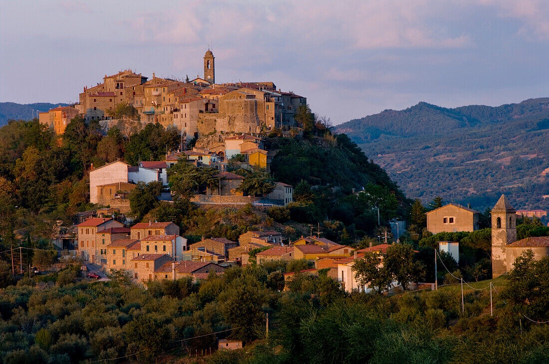 Hilltop village of Arcidosso, Tuscany, Italy