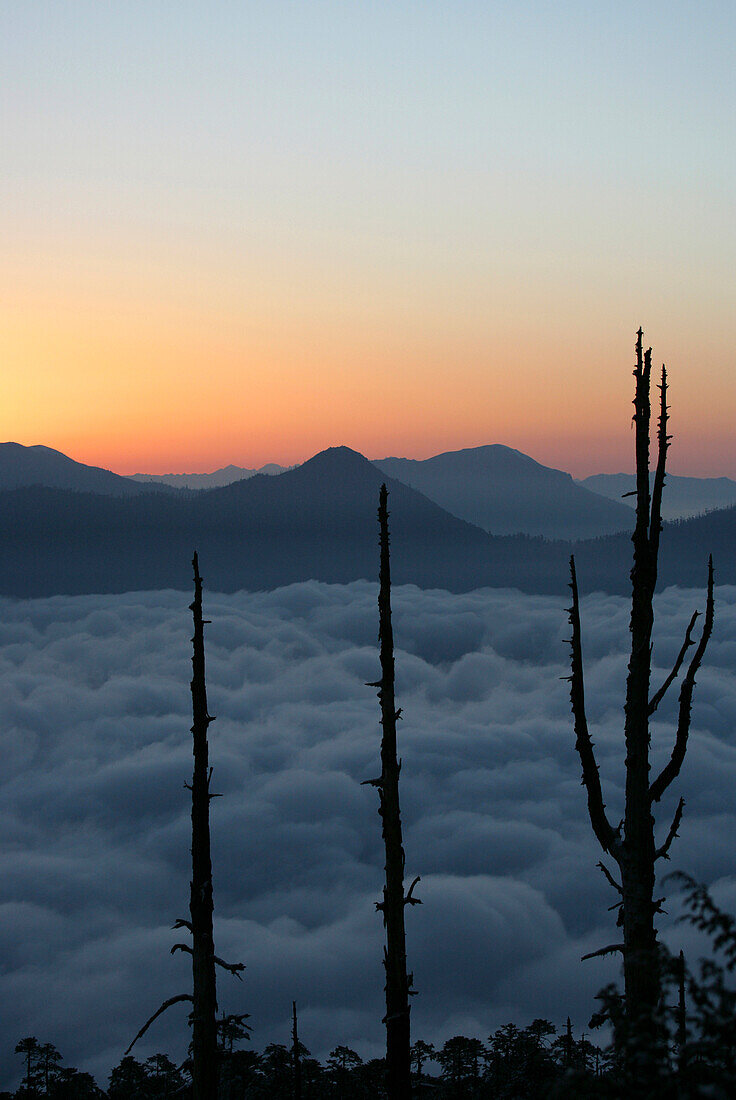 Sunrise over Paro Valley in Himalayas, Bhutan