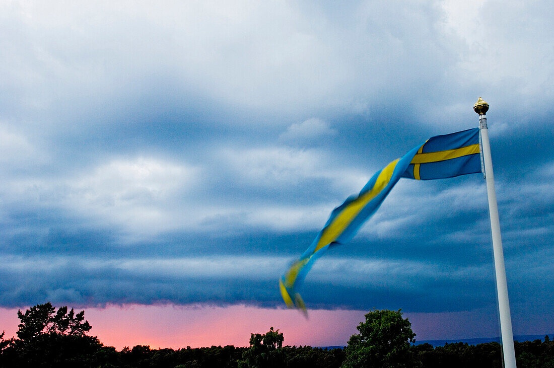 Storm over Uto Island, Haninge Municipality, Archipelago, Stockholm. Sweden.