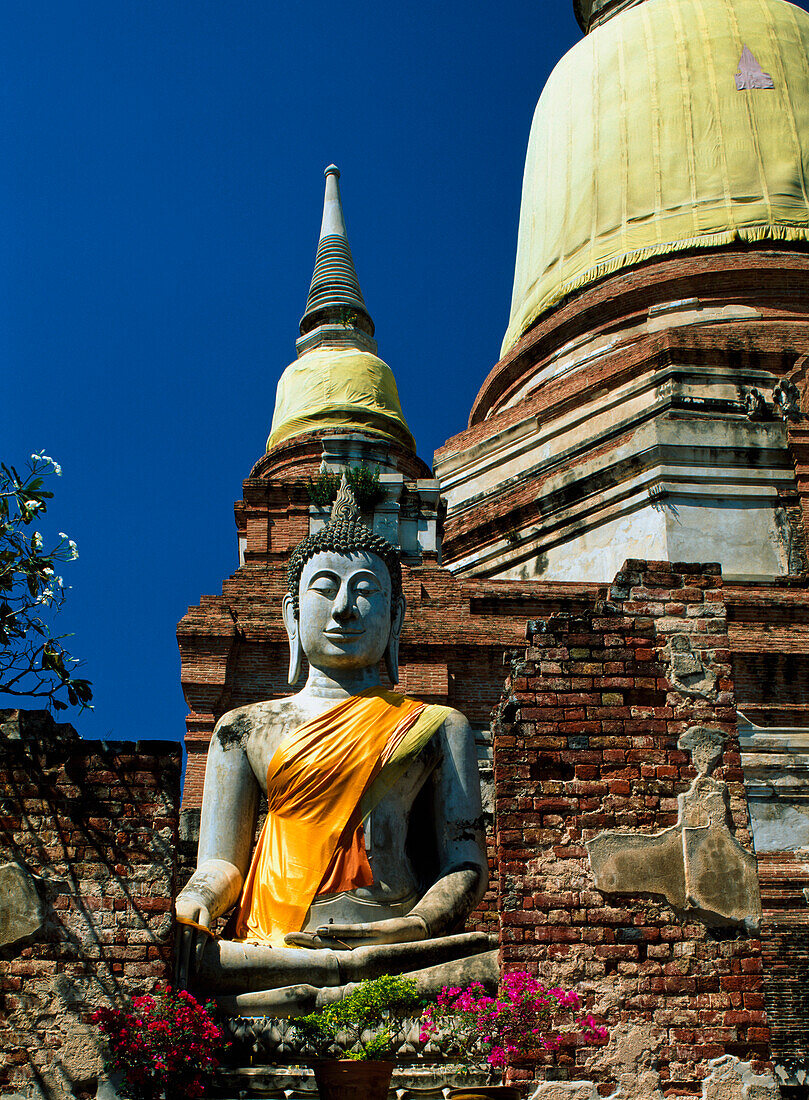 Buddha statue at Wat Yai Chai Monghon, Ayuthaya, Thailand