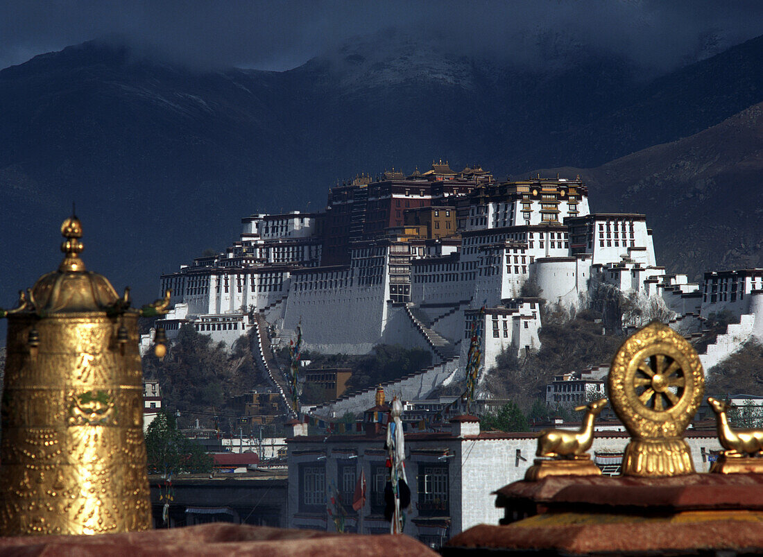 Potala Palace from Jokhang Temple, Lhasa, Tibet