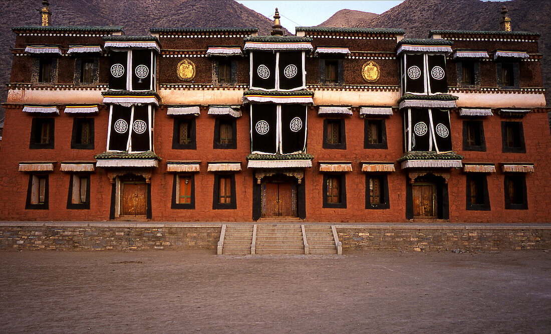 Exterior of Monastic School of Learning, Xiahe, East Tibet