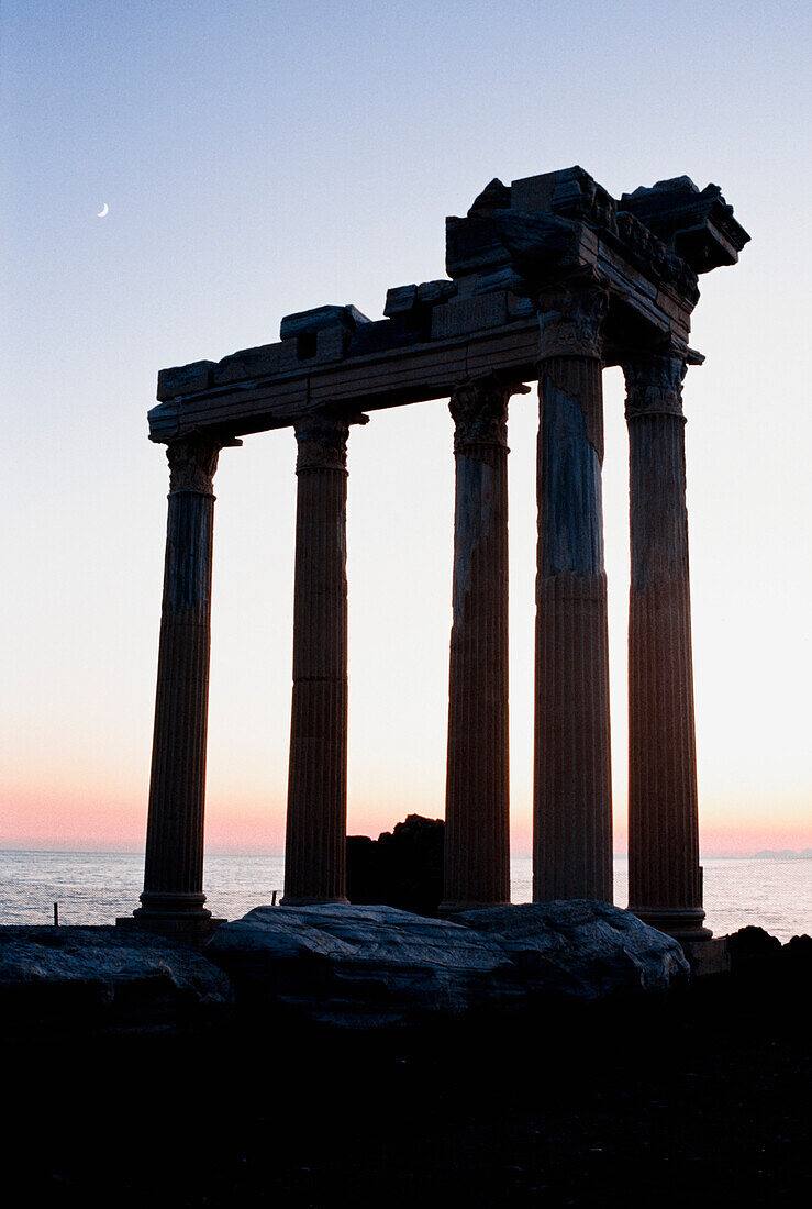 Roman ruins at twilight, Turkey