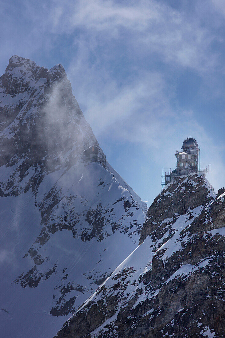 Sphinx Observatorium auf dem Jungfraujoch, Mönchsjochhütte, Grindelwald, Berner Oberland, Schweiz