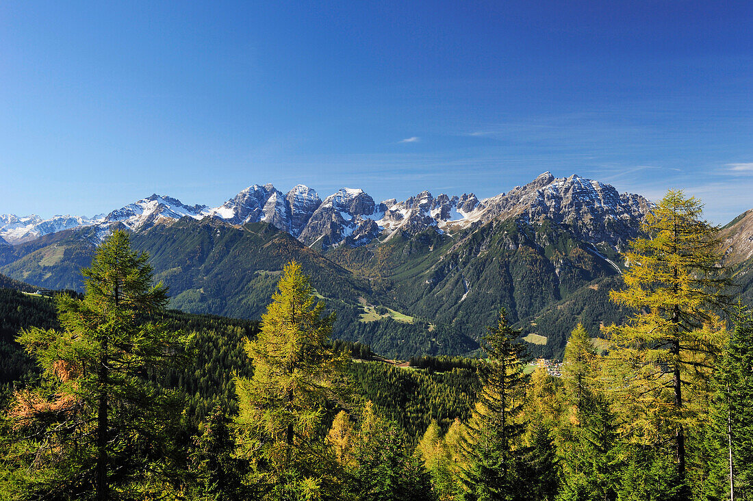 Kalkkögel von Süden, Stubai, Stubaier Alpen, Tirol, Österreich