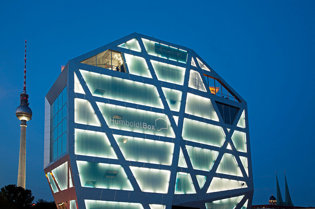 Humbold Box, Castle square, Television Tower, Unter den Linden, Berlin Mitte, Berlin, Germany