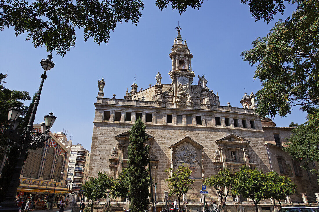 Kirche Iglesia de los Santos Juanes beim Zentralmarkt, Valencia, Spanien, Europa