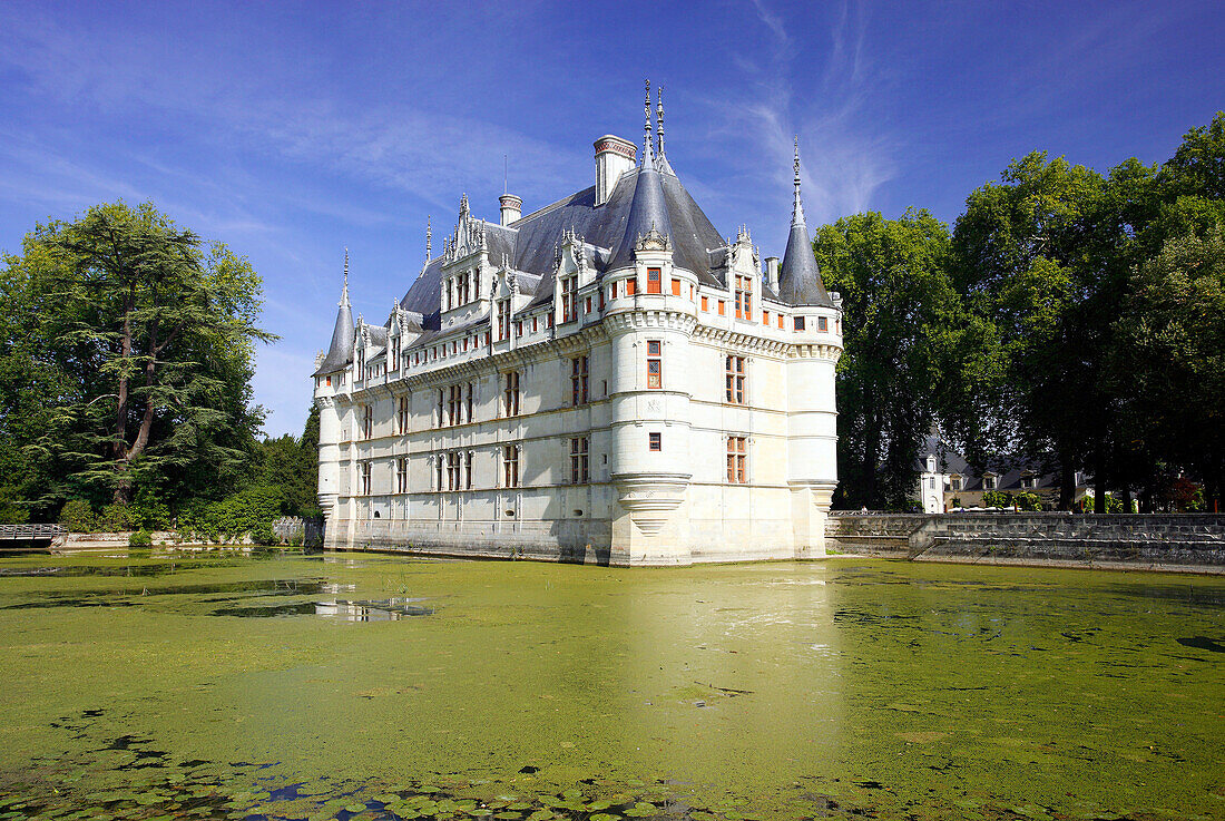 France, Centre, Indre et Loire, Azay le Rideau castle