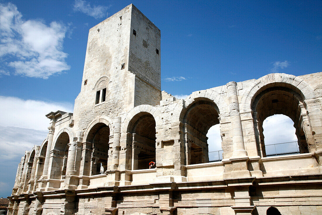 France, Provence Alpes Cote D'Azur, Bouches du Rhône (13), Arles, arena or amphitheatre, (Unesco world Heritage)