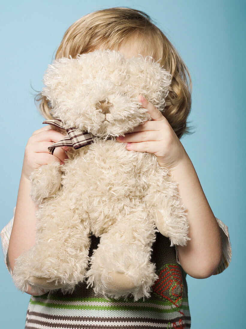 Little boy with stuffed toy