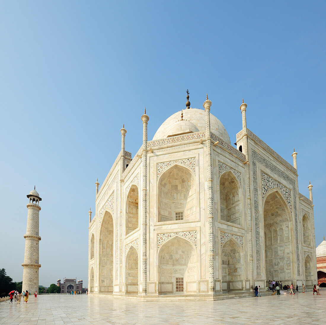 Taj Mahal, Agra, UNESCO Weltkulturerbe, Uttar Pradesh, Indien