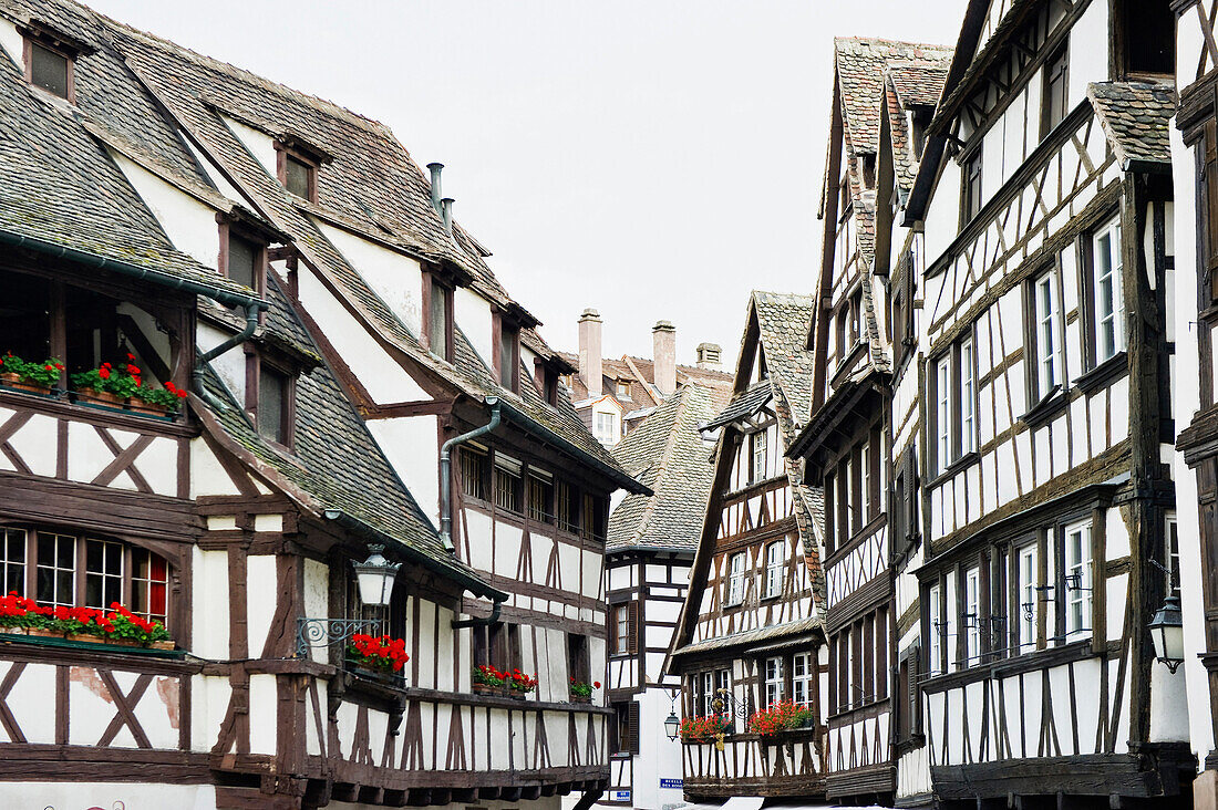 Fachwerkhäuser von La Petite France, Strasbourg, Straßburg, Elsass, Frankreich
