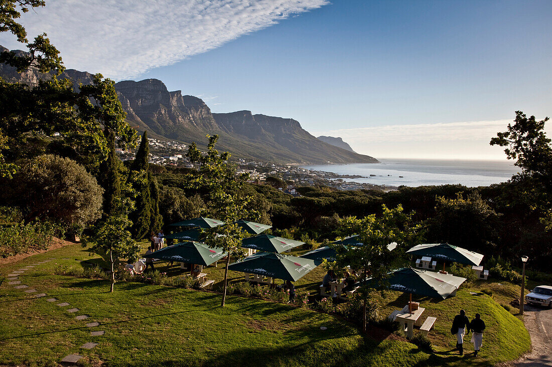 Picnic Ground of Restaurant Roundhouse, Camps Bay, Cape Town, Western Cape, South Africa