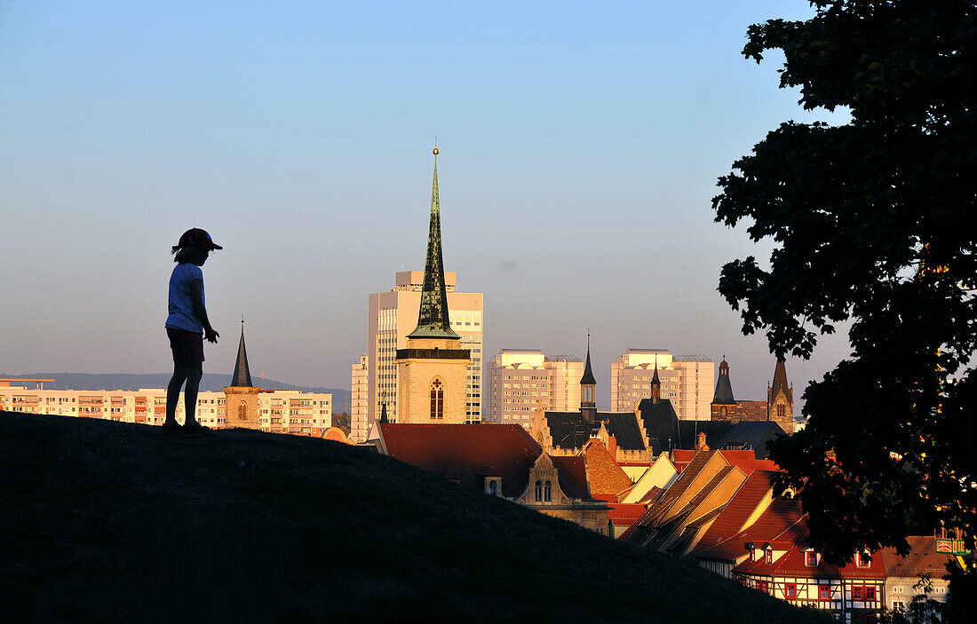 View from the Citadell, Erfurt, Thuringia, Germany