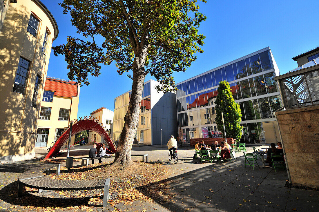 Bauhaus university on Marienstreet, Weimar, Thuringia, Germany