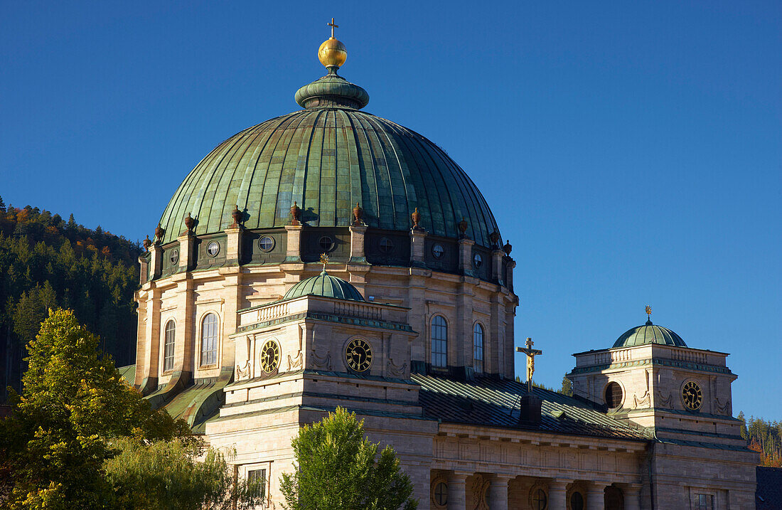 Cathedral of St  Blasien, Autumn, Southern part of Black Forest, Black Forest, Baden-Wuerttemberg, Germany, Europe