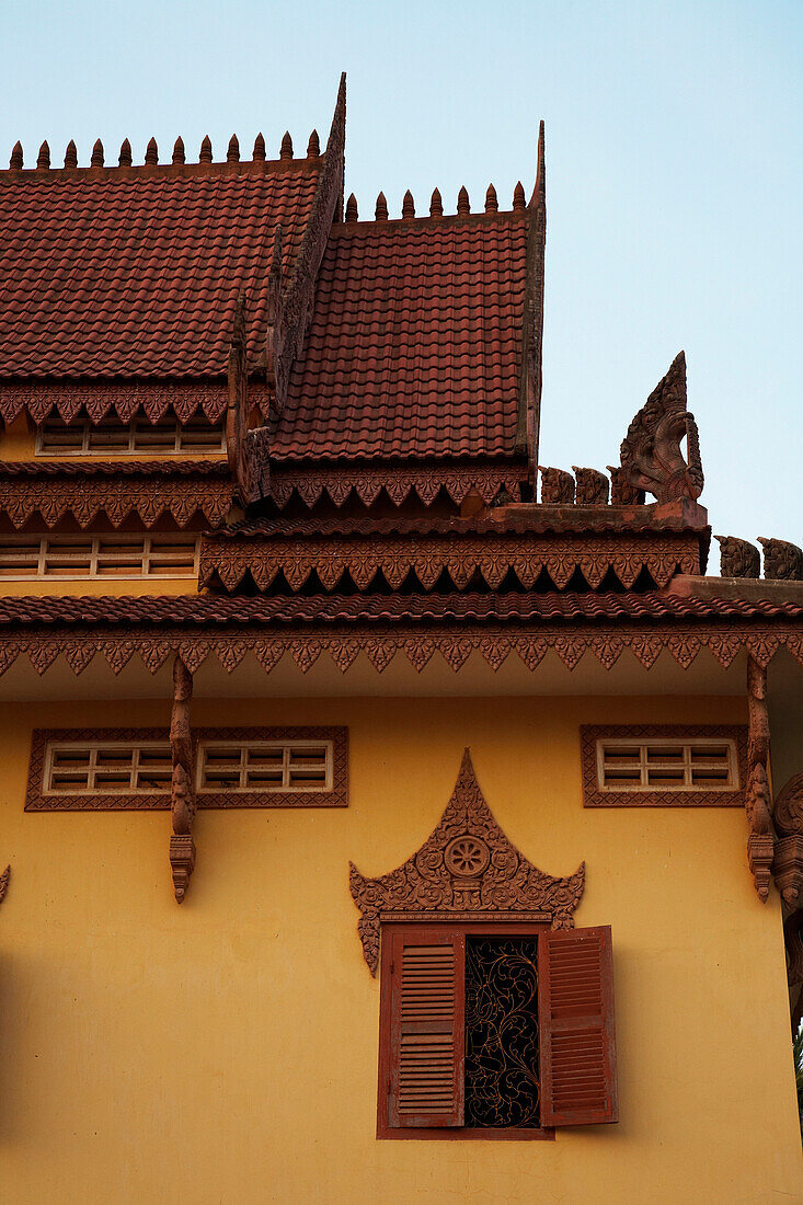 Ornate buildings at Wat Bo Temple, Siem Reap, Cambodia